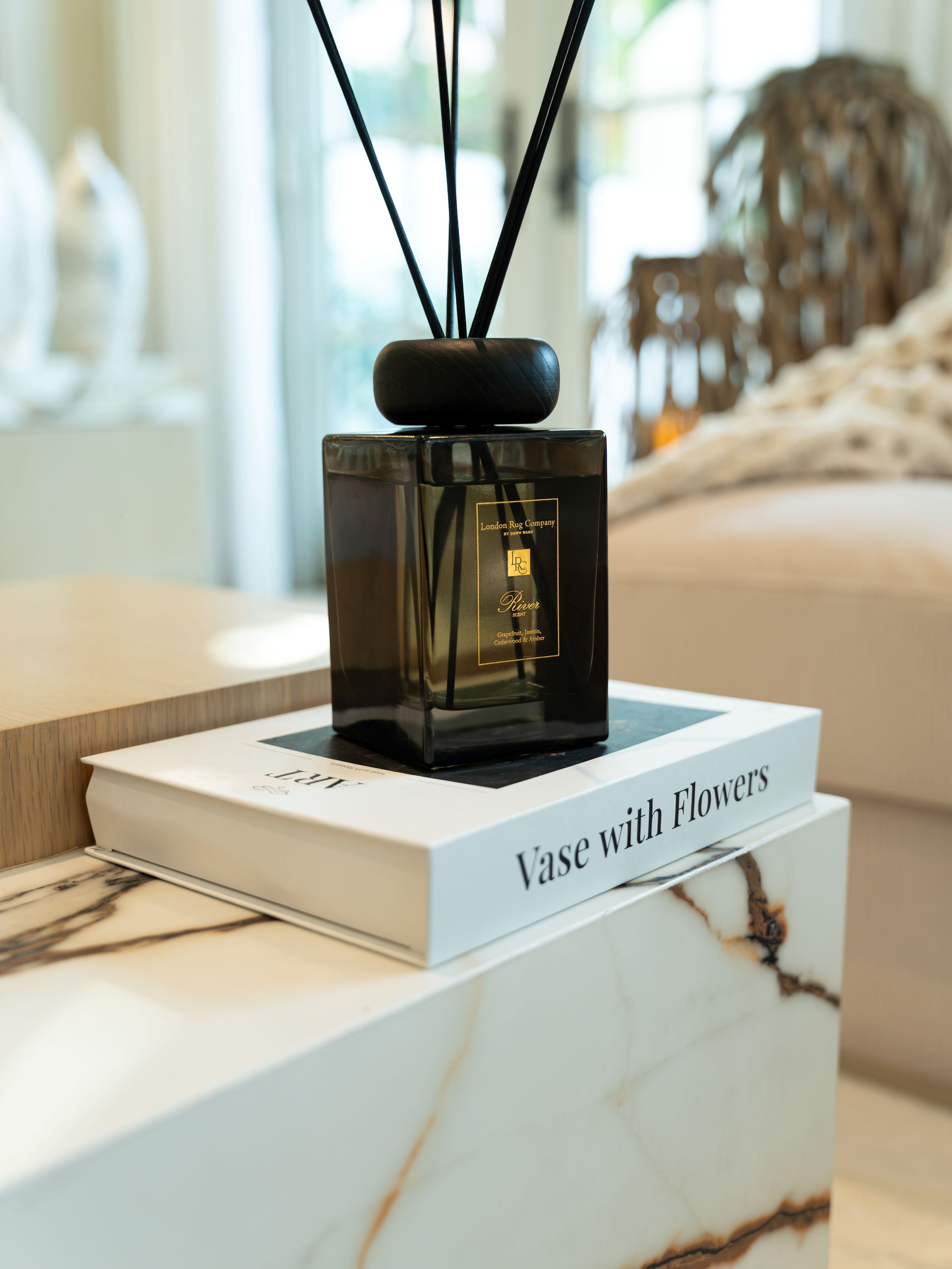 Ribble Diffuser River 500ml Reed Diffuser Pebble Lid - London Rug Company